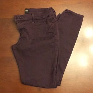 Express Jeans Skinny: Plum